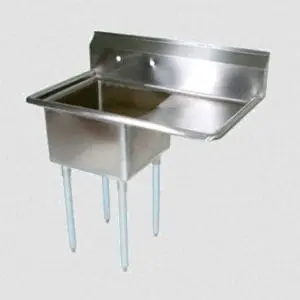 Sink 1 compartment w/right hand drain board John Boos