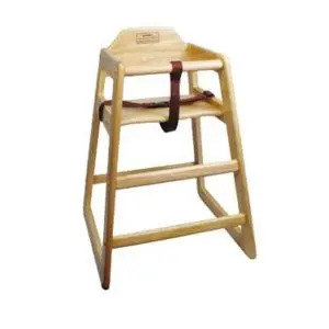 High Chair, wooden, Natural finish