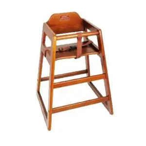 High Chair, wooden, Walnut Finish
