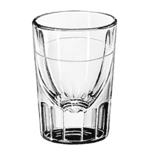 Shot Glass 1 1/2 oz, lined