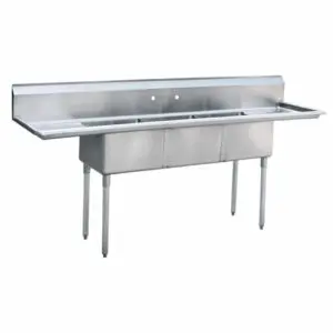 Sink 3 compartment w/2 drain boards Atosa
