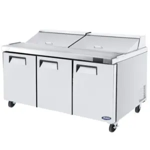 Atosa MSF8308GR 72-in Mega Top Sandwich / Salad Prep Table Refrigerator