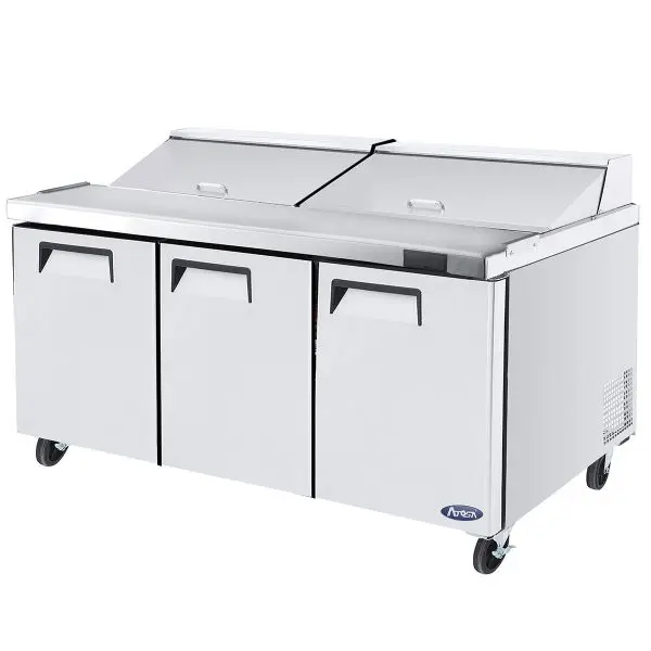 Atosa MSF8308GR 72-in Mega Top Sandwich / Salad Prep Table Refrigerator