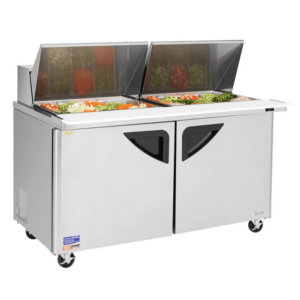 TST-60SD-24-N, 19 cu. ft. Mega Top refrigerator, Two Doors, Stainless