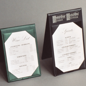 Menu Covers & Table Tents