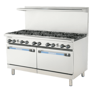 Radiance Restaurant Range, gas, 60'', (10) 32,000 BTU/hr each lift-off