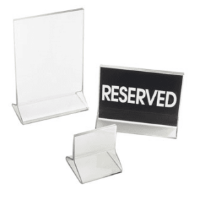 Table Tent/Card Holder  2 1/4" x 2 1/4" H