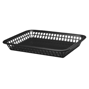 Serving Basket rectangular black