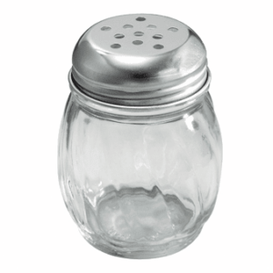 Cheese Shaker 6oz, glass jar