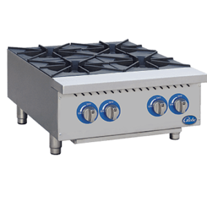 Hot Plate, gas, countertop, (4) 22,000 BTU cast iron burners, stainles