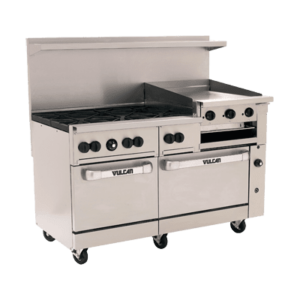 Endurance Restaurant Range, gas, 60'', (6) 30,000 BTU burners with lif