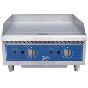 Globe GG24G 24" Thermostatic Gas Griddle, 1'' plate