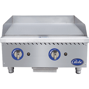 Globe GG24G 24" Manual Gas Griddle, 1'' plate