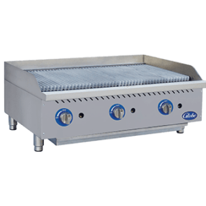 Gas Charbroiler, radiant, countertop, 36'' wide, heavy duty reversible